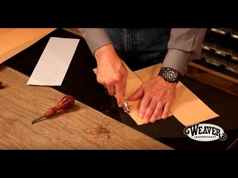 Making a Leather Journal Cover Chapter 2: Leather Edge Work on a Journal  Cover 