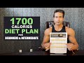 1700 calories diet plan fat loss  weight loss for beginners  intermediate by guru mann