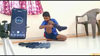 Most Socks Put On One Foot In 30 Seconds Guinness World Record Aarif