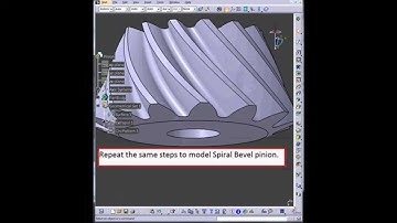 3D Spiral Bevel gear modeling in CATIA V5. Tutorial.