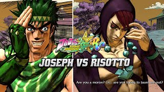 Risotto vs Joseph Unique Dialogue | JoJo's Bizarre Adventure: All-Star Battle R