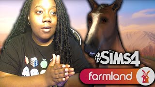 FARM ANIMALS IN THE SIMS 4?! | FARMLAND (MOD PACK) TRAILER | REACTION 🐴🐮