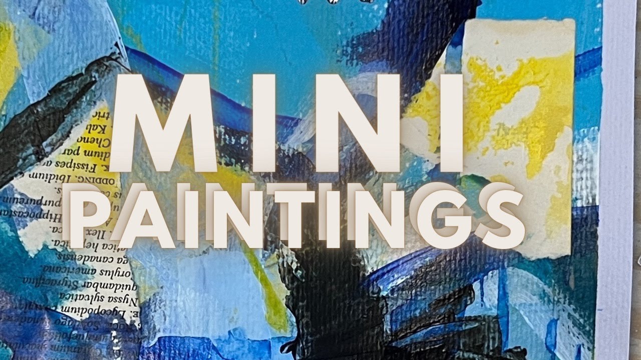 Abstract Mini How to Make Mini Abstract Paintings for Beginners! - YouTube
