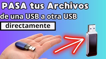 como pasar o copiar archivos de una memoria USB a otra nueva