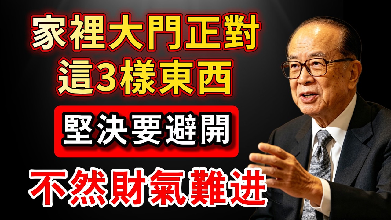 家裡大門正對這3樣東西，最好早點避開，不然財氣難进，家運難穩 #李嘉誠