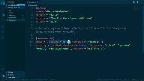 Discord Bot with Rust and Serenity - #2 Set Up Project and Add Dependencies