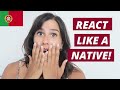 European Portuguese Conversation Tips - REACT like a NATIVE speaker!