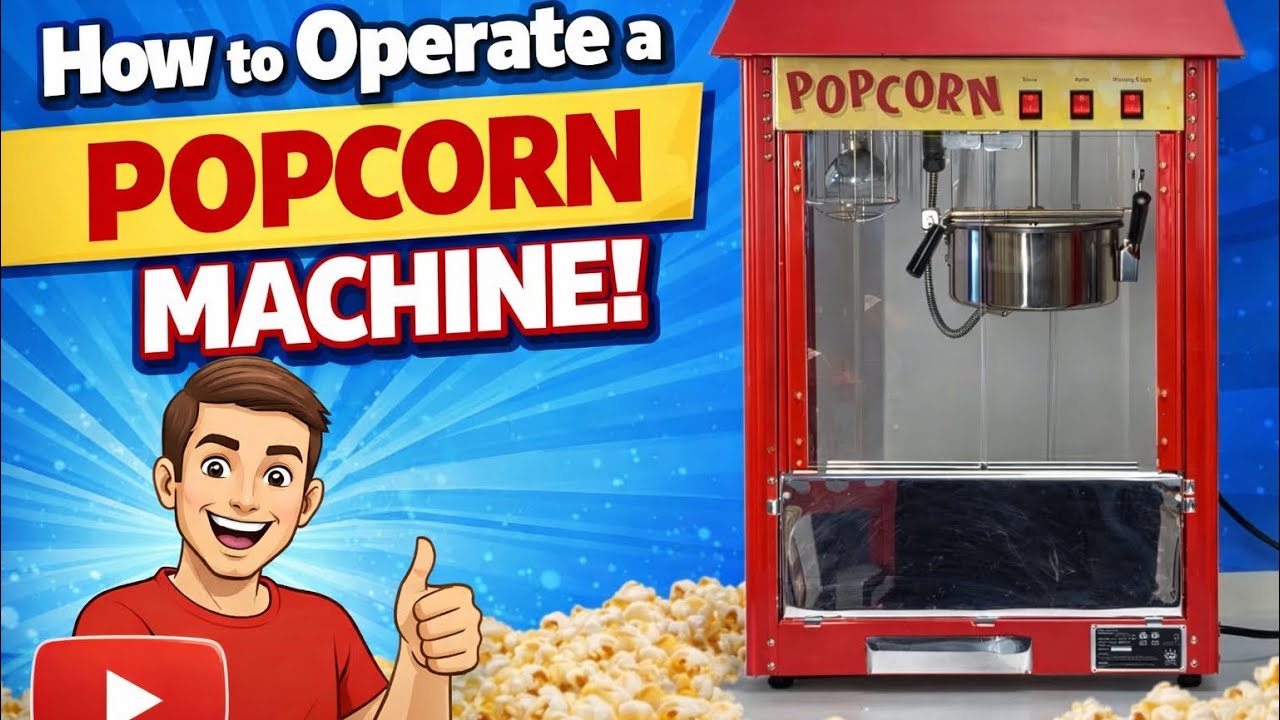 Popcorn Machine Simple How to Operate a Popcorn Machine | Step-by-Step Tutorial 🍿 - YouTube