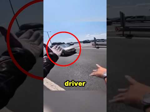 Biker Spots Smoking Car and Saves Passengers