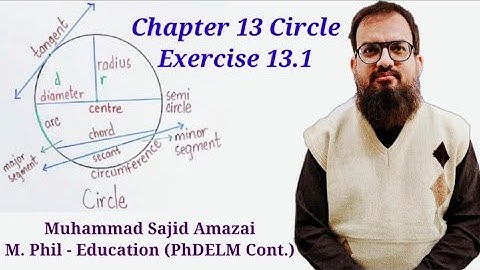Chapter 13 | Circle | Exercise 13.1 | Part 1