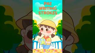 Pre Writing Strokes | Kids Learning Video #Shorts