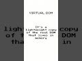 Understand the virtual DOM on 2 minutes #frontenddevelopment #coding #programming