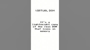 Understand the virtual DOM on 2 minutes #frontenddevelopment #coding #programming