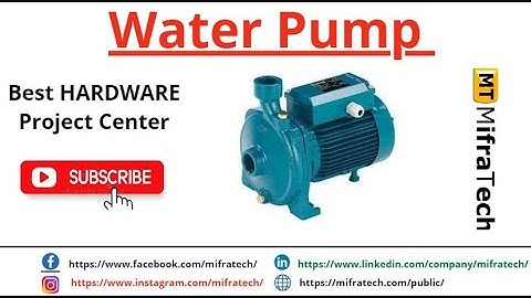 Water Pump - Mifratech#bestsensorprojects#bestarduinoprojects#bestpcbprojects