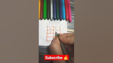 IQ test #guess the number #creativity art #viral #short #youtubeshorts