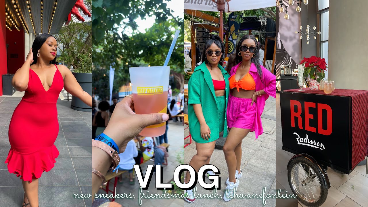 VLOG : NEW SNEAKERS, FRIENDSMAS LUNCH WITH THE RADISSON RED HOTEL, TSHWANEFONTEIN & MORE ✨