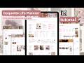 All-in-one coquette life planner notion template tutorial 🌹🎀 | notion dashboard for soft life