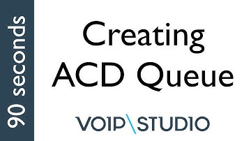 Set up an ACD call queue with VoIPstudio - 90 seconds tutorial