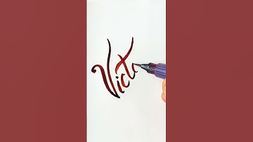 Victoria #nameart #viral #love #calligraphy #lovestatus #letteringartist #asmr #top #trending