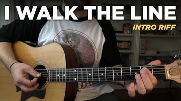 I Walk The Line • Into riff guitar lesson (Johnny Cash)