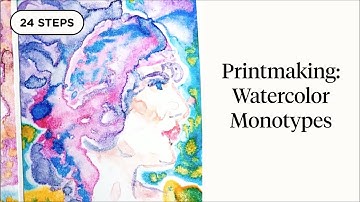 Printmaking: Watercolor Monotypes At-Home Tutorial