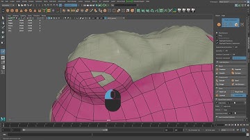 Rock Retolopogy, UV Mapping & Normal Map baking in Maya - Timelapse