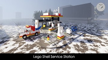 Lego Shell Service Station 6378 done in Studio 2.0 | Speed Build