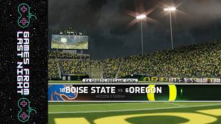 Boise State vs Oregon - Opening Game Week 1 - 2026 College Football Prediction