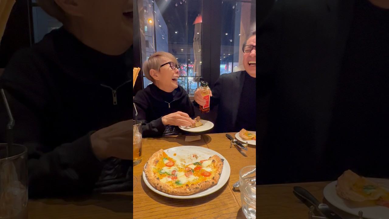 最後はピザで〆ました🍕 #shorts #pizza #food #dinner #夫婦