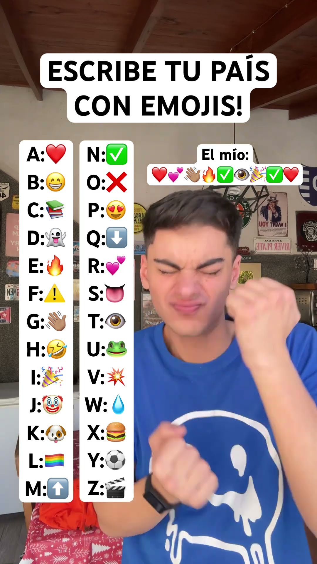 ESCRIBE EL NOMBRE DE TU PAÍS CON EMOJIS??