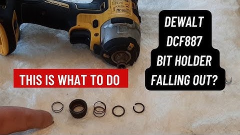 How To Repair The Chuck on a DCF887 DeWalt Impact Driver