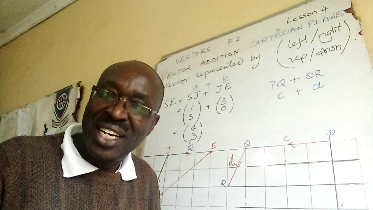 VECTORS F2#MATHS#ADDITION USING CARTESIAN PLANE  LESSON 4