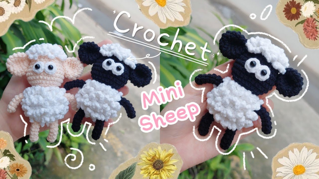 Crochet Mini Sheep | Crochet Sheep Keychain | Móc len móc khóa Con Cừu | Lem'n Do