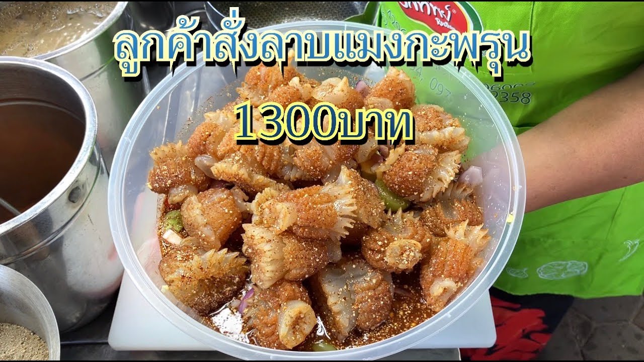 สุดกว่านี้ไม่มีอีกแล้วโคตรลาบแมงกะพรุนเต็มหม้อ 1300 บาท