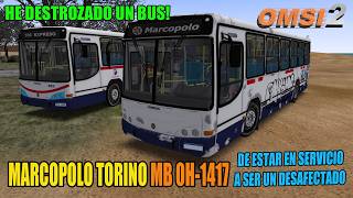 [OMSI 2] Marcopolo 1999 OH-1417 | CUTCSA Decommissioned | I wrecked a bus 🤦🏻‍♂️ 🚍🌧 screenshot 2