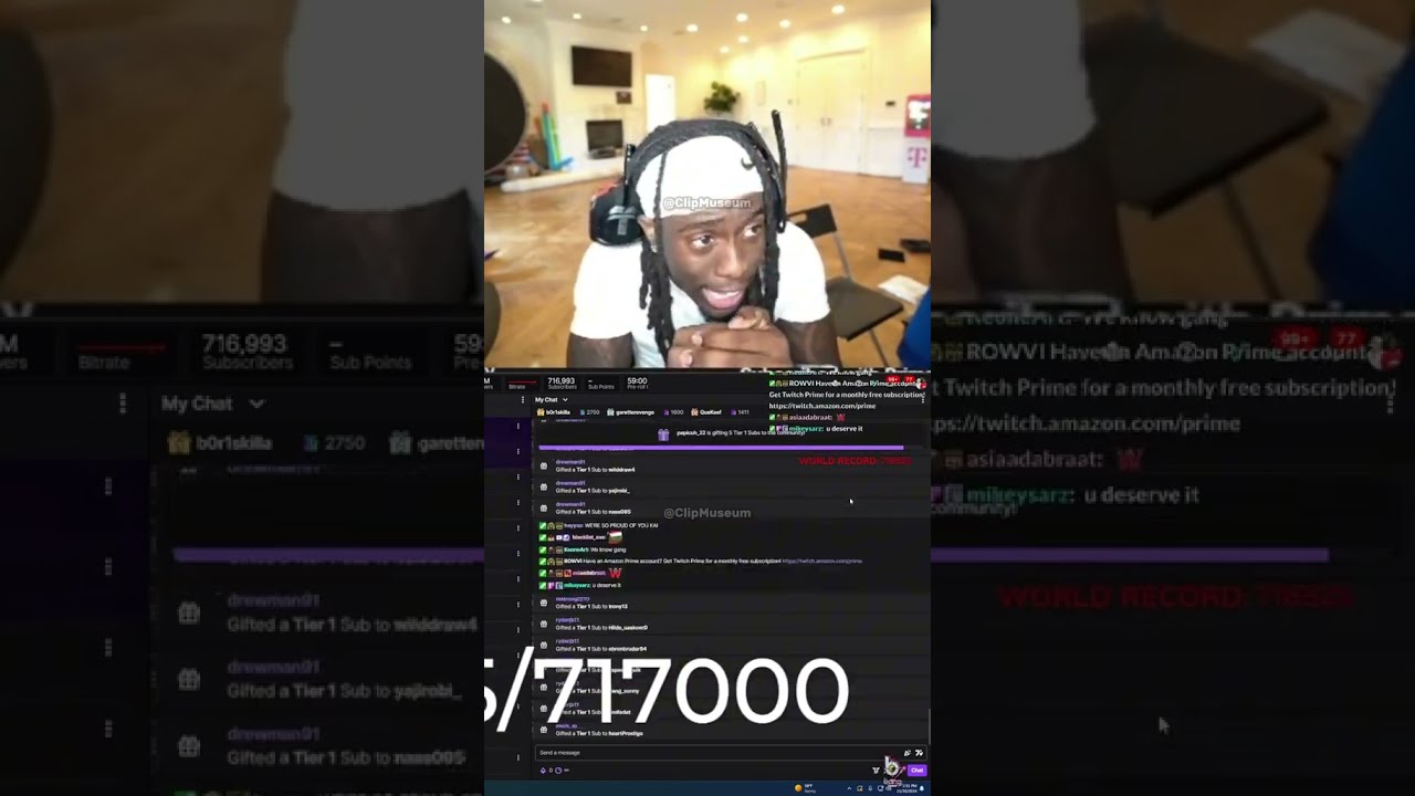 Chat drops 15k subs 🤯 @clipmuseumm 