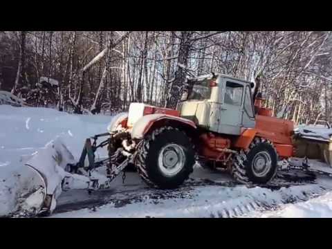 Видео: Т 150 К Чистим Снег