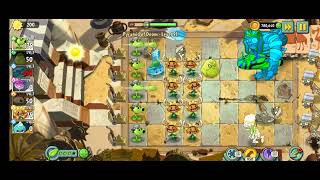 Level 91 in Plants vs Zombies 2 ;Pyramid of Doom - Endless Zone ! Power Snow