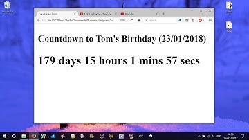 JavaScript Event Countdown Timer Tutorial