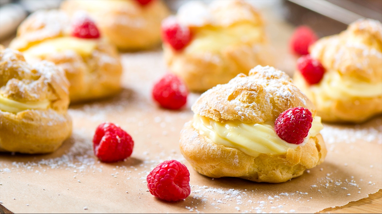 Homemade Custard Cream Puffs | Classic decadent dessert after an elegant  family dinner!