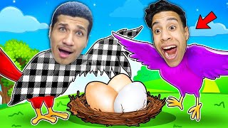 لعبة الغميضة التحول والهروب ولكن امكامل عصفور ليوم كامل في لعبة Roblox !! 🦜🥚