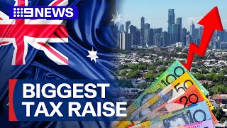 Australians hit with biggest tax increase in the world, says new data | 9 News Australia