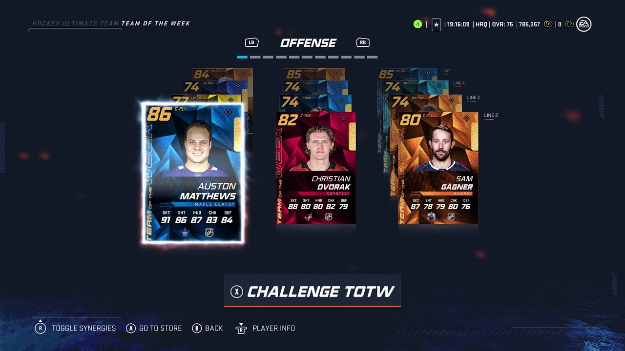 nhl team of the week