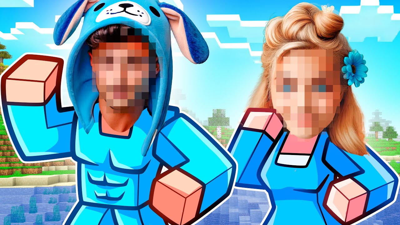 Playing Minecraft As Our IN REAL LIFE SELFS!