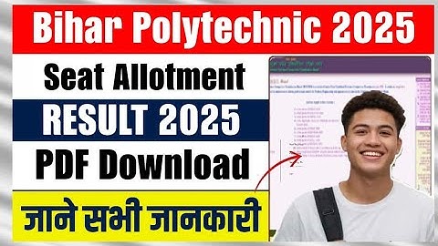 Bihar DCECE Polytechnic 1st Round Allotment Result 2025 - Released