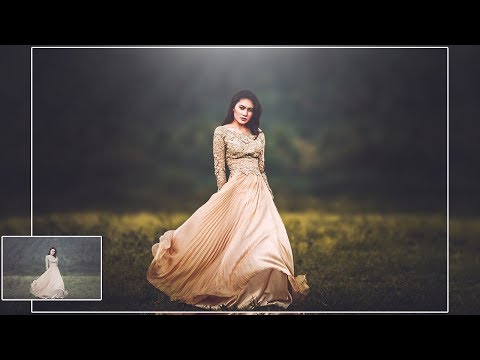 Photoshop CC Tutorial : Outdoor Portrait Edit -  Cinematic Color Grading