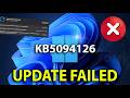 KB5094126 - INSTALLAZIONE FALLITA | Errore installazione aggiornamento su Windows 11 | TUTORIAL