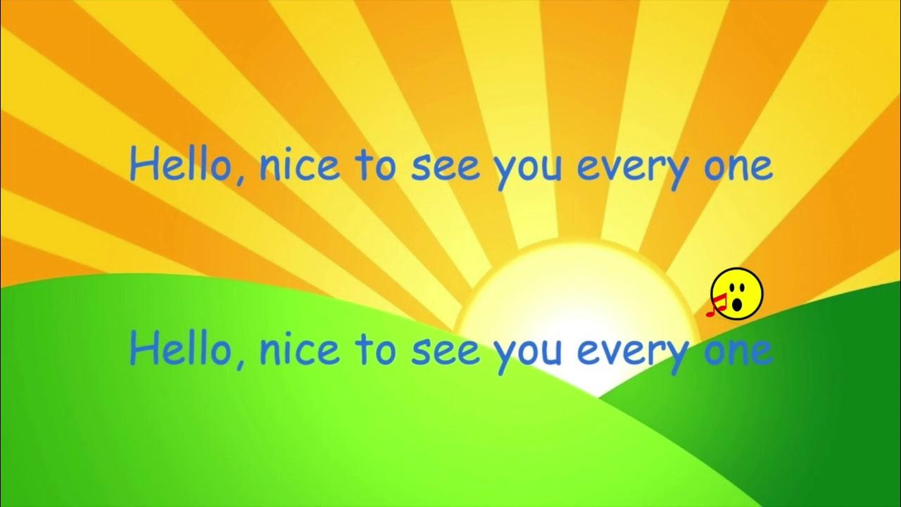 Hello Nice to See You Everyone YouTube