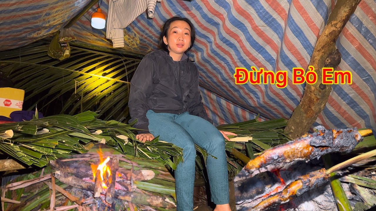 Cắm Trại Trong Rừng Bỏ Vợ Một Mình Trong Đêm | Thữ Thách Trải Nghiệm Trong Rừng