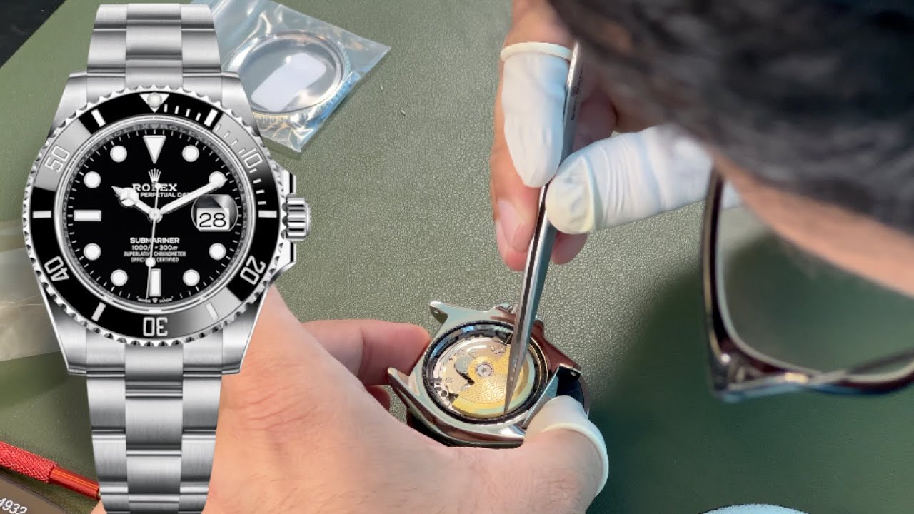 Modding Seiko parts into a Rolex Submariner Yachtmaster GMT. Master design  -dream watch build Namoki - YouTube